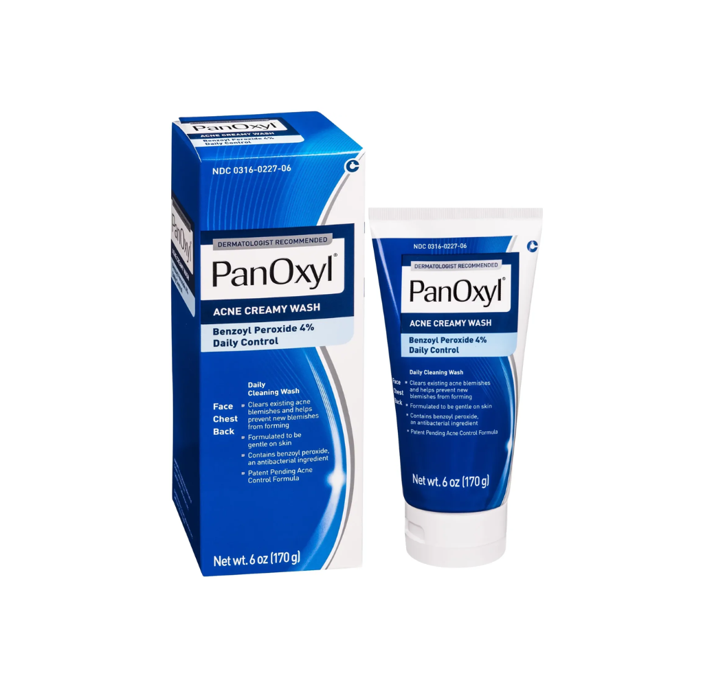 Acne Creamy Wash 4% Benzoyl Peroxide – PanOxyl